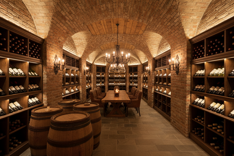 A beautiful wine cellar